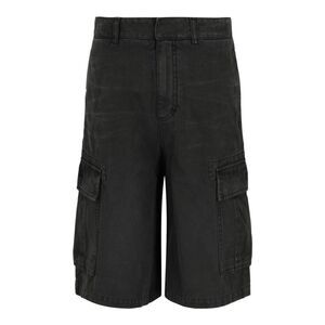 Givenchy Embroidered Cargo Denim Shorts Black Mens